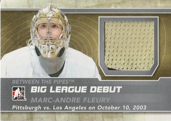 2012-13 In The Game Between The Pipes - Big League Debut Jerseys Silver #BL-12 Marc-Andre Fleury Front