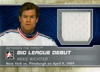 2012-13 In The Game Between The Pipes - Big League Debut Jerseys Silver #BL-13 Mike Richter Front