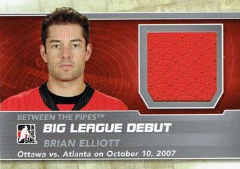 2012-13 In The Game Between The Pipes - Big League Debut Jerseys Silver #BL-21 Brian Elliott Front