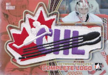 2012-13 In The Game Between The Pipes - Complete CHL Logo #CHL15 Matt Murray Front