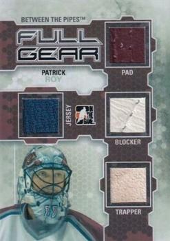 2012-13 In The Game Between The Pipes - Full Gear Silver #FG-04 Patrick Roy Front