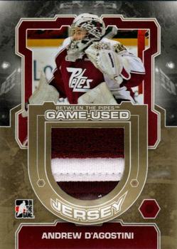 2012-13 In The Game Between The Pipes - Jerseys Gold #M-15 Andrew D'Agostini Front