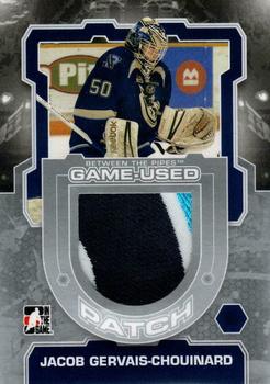 2012-13 In The Game Between The Pipes - Jerseys Patch Silver #M-25 Jacob Gervais-Chouinard Front