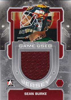 2012-13 In The Game Between The Pipes - Jerseys Silver #M-09 Sean Burke Front