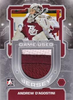 2012-13 In The Game Between The Pipes - Jerseys Silver #M-15 Andrew D'Agostini Front