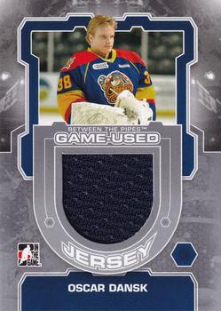 2012-13 In The Game Between The Pipes - Jerseys Silver #M-17 Oscar Dansk Front