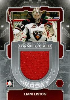 2012-13 In The Game Between The Pipes - Jerseys Silver #M-42 Liam Liston Front