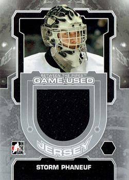 2012-13 In The Game Between The Pipes - Jerseys Silver #M-50 Storm Phaneuf Front