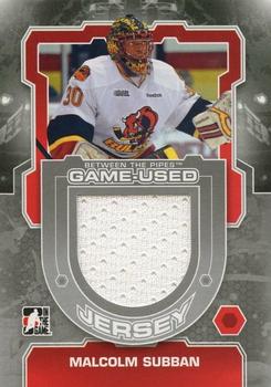 2012-13 In The Game Between The Pipes - Jerseys Silver #M-56 Malcolm Subban Front