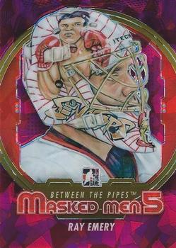 2012-13 In The Game Between The Pipes - Masked Men 5 Rainbow Foil #MM-7 Ray Emery Front