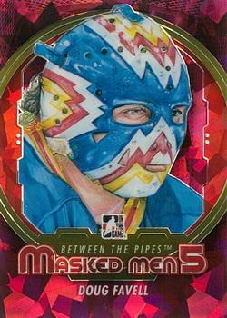 2012-13 In The Game Between The Pipes - Masked Men 5 Rainbow Foil #MM-8 Doug Favell Front