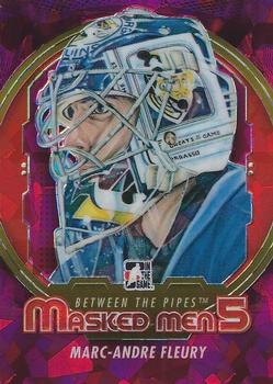 2012-13 In The Game Between The Pipes - Masked Men 5 Rainbow Foil #MM-10 Marc-Andre Fleury Front