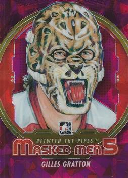 2012-13 In The Game Between The Pipes - Masked Men 5 Rainbow Foil #MM-14 Gilles Gratton Front