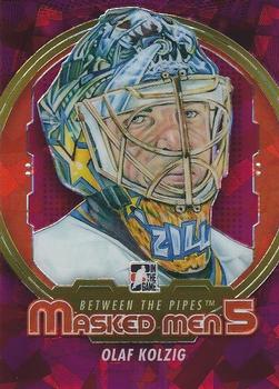 2012-13 In The Game Between The Pipes - Masked Men 5 Rainbow Foil #MM-23 Olaf Kolzig Front