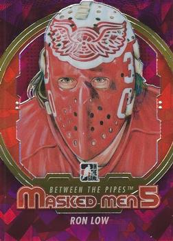 2012-13 In The Game Between The Pipes - Masked Men 5 Rainbow Foil #MM-25 Ron Low Front