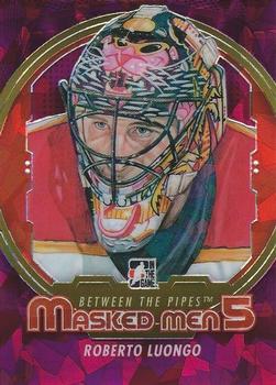 2012-13 In The Game Between The Pipes - Masked Men 5 Rainbow Foil #MM-27 Roberto Luongo Front