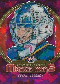 2012-13 In The Game Between The Pipes - Masked Men 5 Rainbow Foil #MM-32 Evgeni Nabokov Front