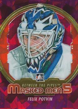 2012-13 In The Game Between The Pipes - Masked Men 5 Rainbow Foil #MM-36 Felix Potvin Front