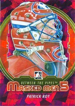 2012-13 In The Game Between The Pipes - Masked Men 5 Rainbow Foil #MM-43 Patrick Roy Front