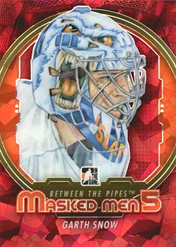 2012-13 In The Game Between The Pipes - Masked Men 5 Rainbow Foil #MM-46 Garth Snow Front
