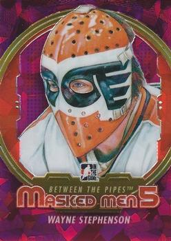 2012-13 In The Game Between The Pipes - Masked Men 5 Rainbow Foil #MM-47 Wayne Stephenson Front