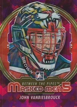 2012-13 In The Game Between The Pipes - Masked Men 5 Rainbow Foil #MM-49 John Vanbiesbrouck Front