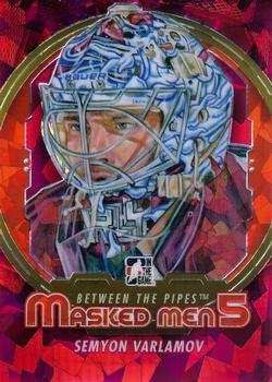 2012-13 In The Game Between The Pipes - Masked Men 5 Rainbow Foil #MM-50 Semyon Varlamov Front