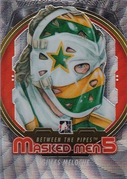2012-13 In The Game Between The Pipes - Masked Men 5 Silver Foil #MM-29 Gilles Meloche Front