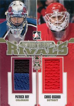 2012-13 In The Game Between The Pipes - Rivals Gold #RV-10 Patrick Roy / Chris Osgood Front