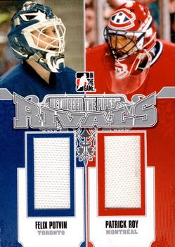 2012-13 In The Game Between The Pipes - Rivals Silver #RV-06 Felix Potvin / Patrick Roy Front