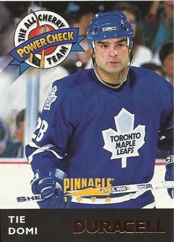 1996-97 Duracell All-Cherry Team #DC13 Tie Domi Front