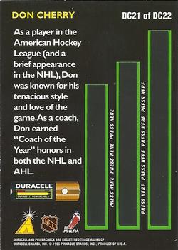 1996-97 Duracell All-Cherry Team #DC21 Don Cherry Back