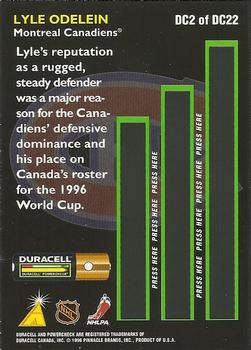 1996-97 Duracell All-Cherry Team #DC2 Lyle Odelein Back