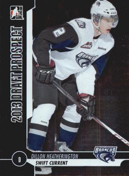 2012-13 In The Game Draft Prospects #11 Dillon Heatherington Front