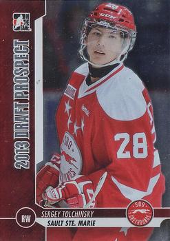 2012-13 In The Game Draft Prospects #40 Sergey Tolchinsky Front