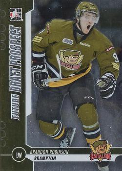 2012-13 In The Game Draft Prospects #64 Brandon Robinson Front