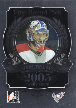 2012-13 In The Game Draft Prospects #95 Carey Price Front