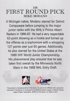 2012-13 In The Game Draft Prospects #126 Mike Modano Back