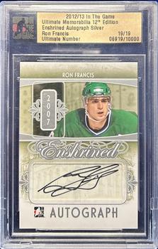 2012-13 In The Game Ultimate Memorabilia - Enshrined Autographs #7 Ron Francis Front