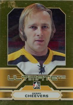 2012-13 In The Game Ultimate Memorabilia - Gold #NNO Gerry Cheevers Front