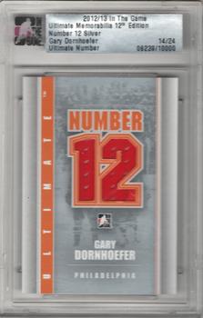 2012-13 In The Game Ultimate Memorabilia - Number 12 Memorabilia #NNO Gary Dornhoefer Front