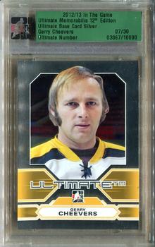 2012-13 In The Game Ultimate Memorabilia - Silver #NNO Gerry Cheevers Front
