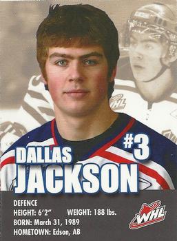 2007-08 Co-op Regina Pats (WHL) #12 Dallas Jackson Back