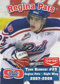 2007-08 Co-op Regina Pats (WHL) #14 Todd Kennedy Front