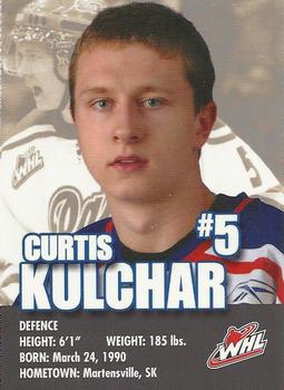 2007-08 Co-op Regina Pats (WHL) #16 Curtis Kulchar Back