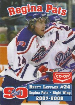 2007-08 Co-op Regina Pats (WHL) #17 Brett Leffler Front