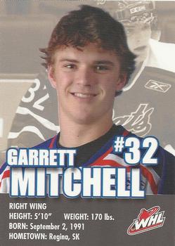 2007-08 Co-op Regina Pats (WHL) #19 Garrett Mitchell Back