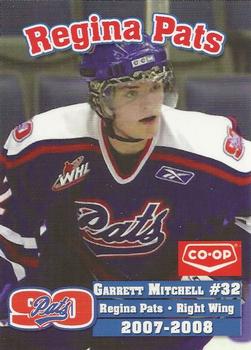 2007-08 Co-op Regina Pats (WHL) #19 Garrett Mitchell Front