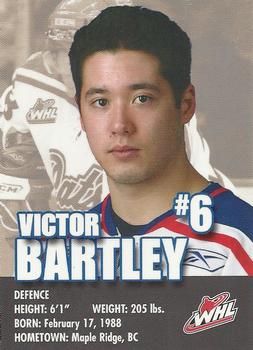 2007-08 Co-op Regina Pats (WHL) #1 Victor Bartley Back