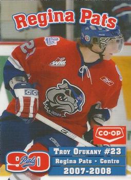 2007-08 Co-op Regina Pats (WHL) #20 Troy Ofukany Front